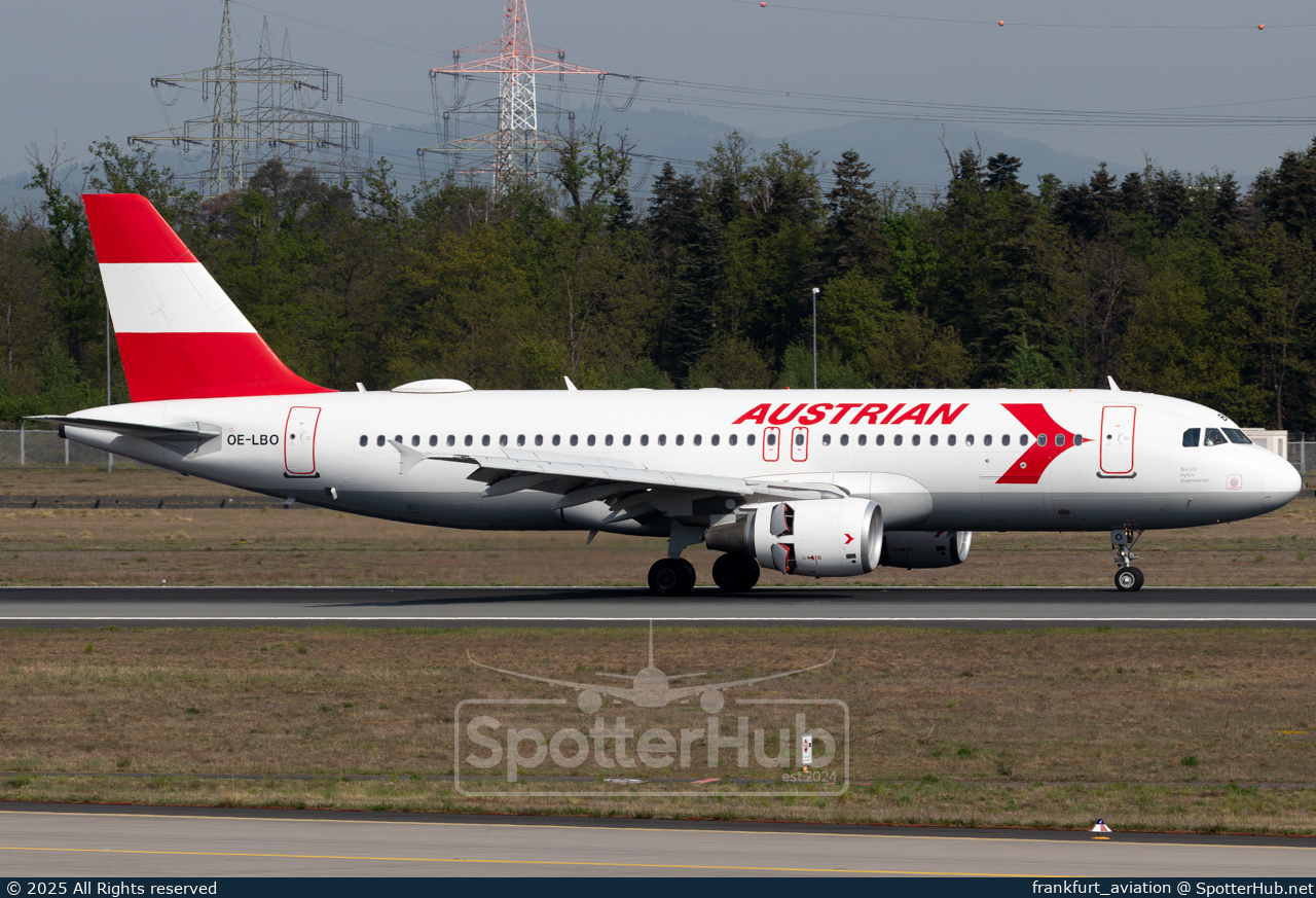 Photo of OE-LBO - Airbus A320-214 operated by Austrian Airlines