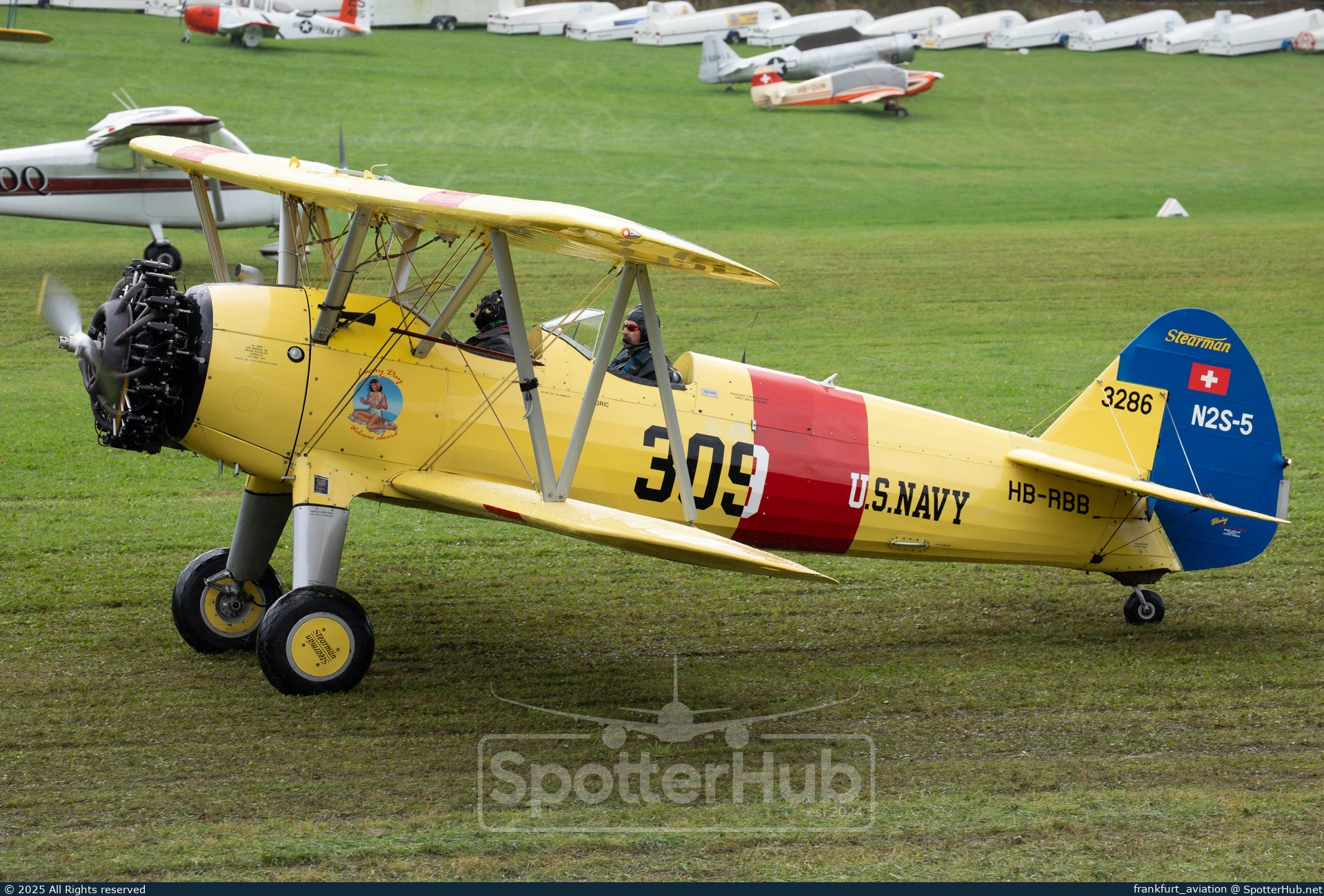 Photo of HB-RBB - Boeing N2S-5 Kaydet operated by Fluggruppe Albatros