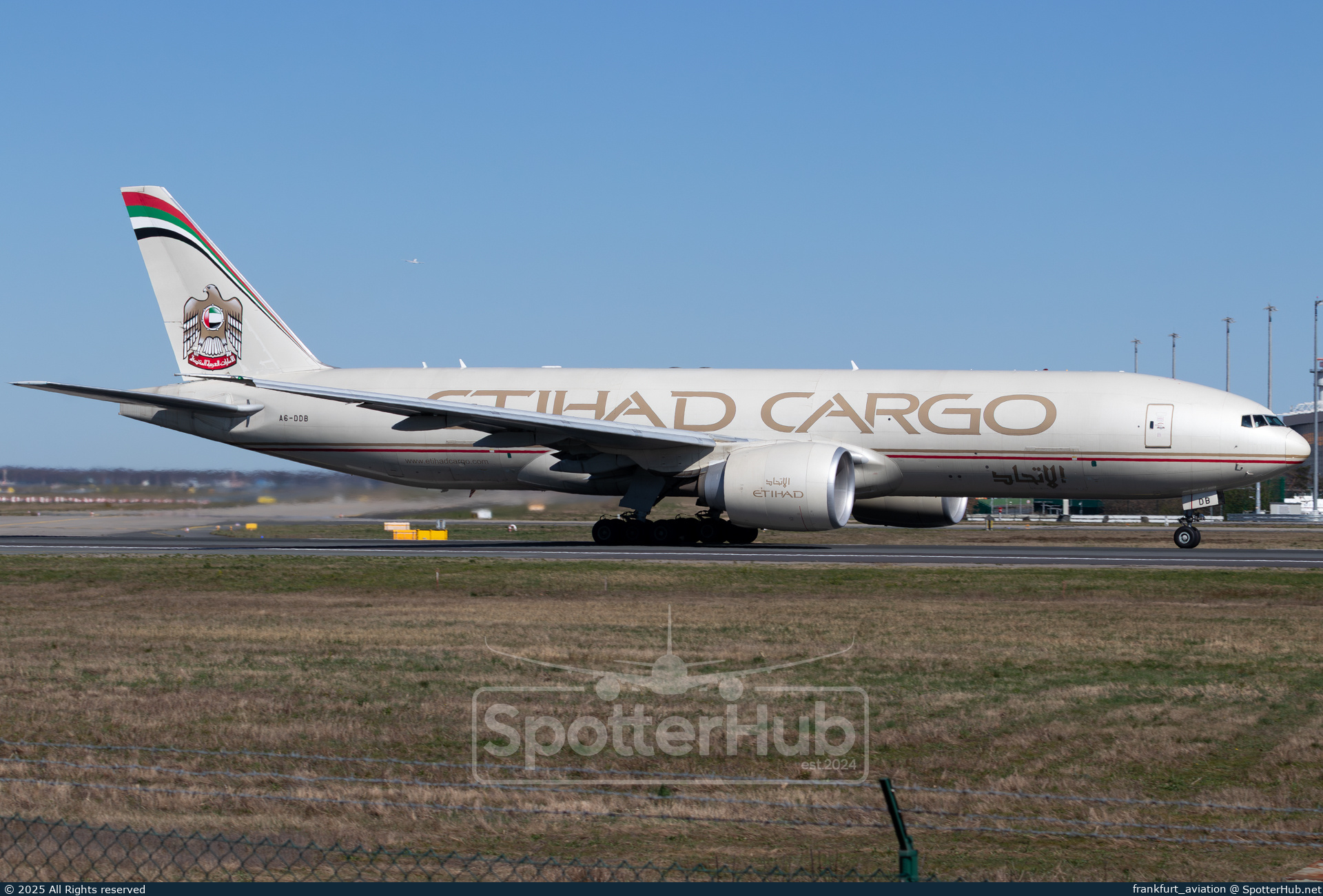 Photo of A6-DDB - Boeing 777-FFX operated by Etihad Cargo