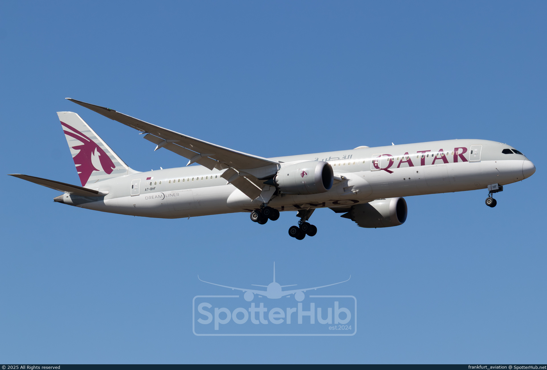 Photo of A7-BHF - Boeing 787-9 Dreamliner operated by Qatar Airways