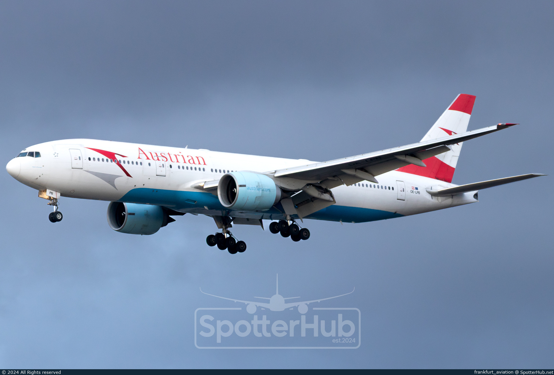 Photo of OE-LPB - Boeing 777-2Z9(ER) operated by Austrian Airlines