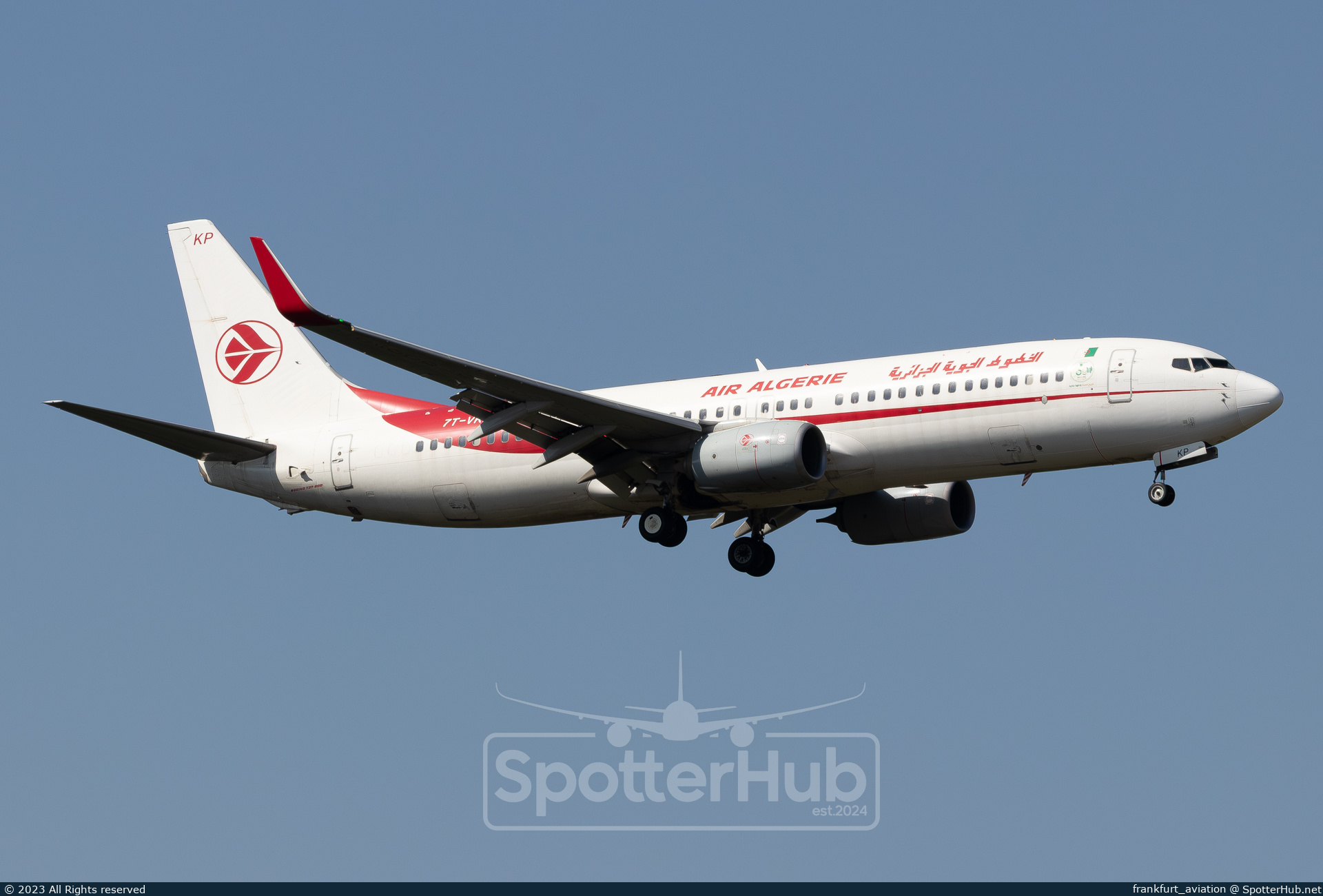 Photo of 7T-VKP - Boeing 737-8D6 operated by Air Algérie