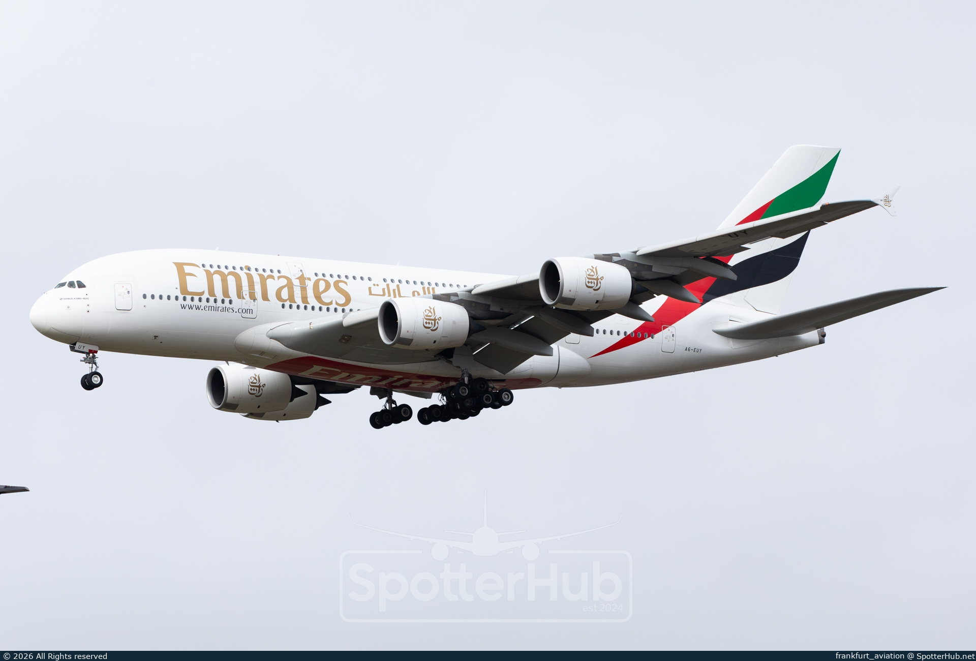 Photo of A6-EUY - Airbus A380-842 operated by Emirates