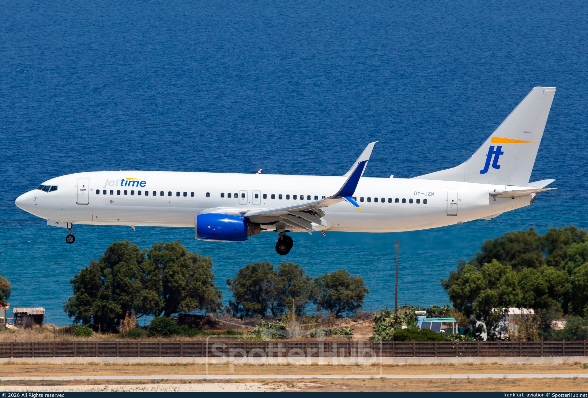 Photo of OY-JZM - Boeing 737-8K5 operated by Jettime