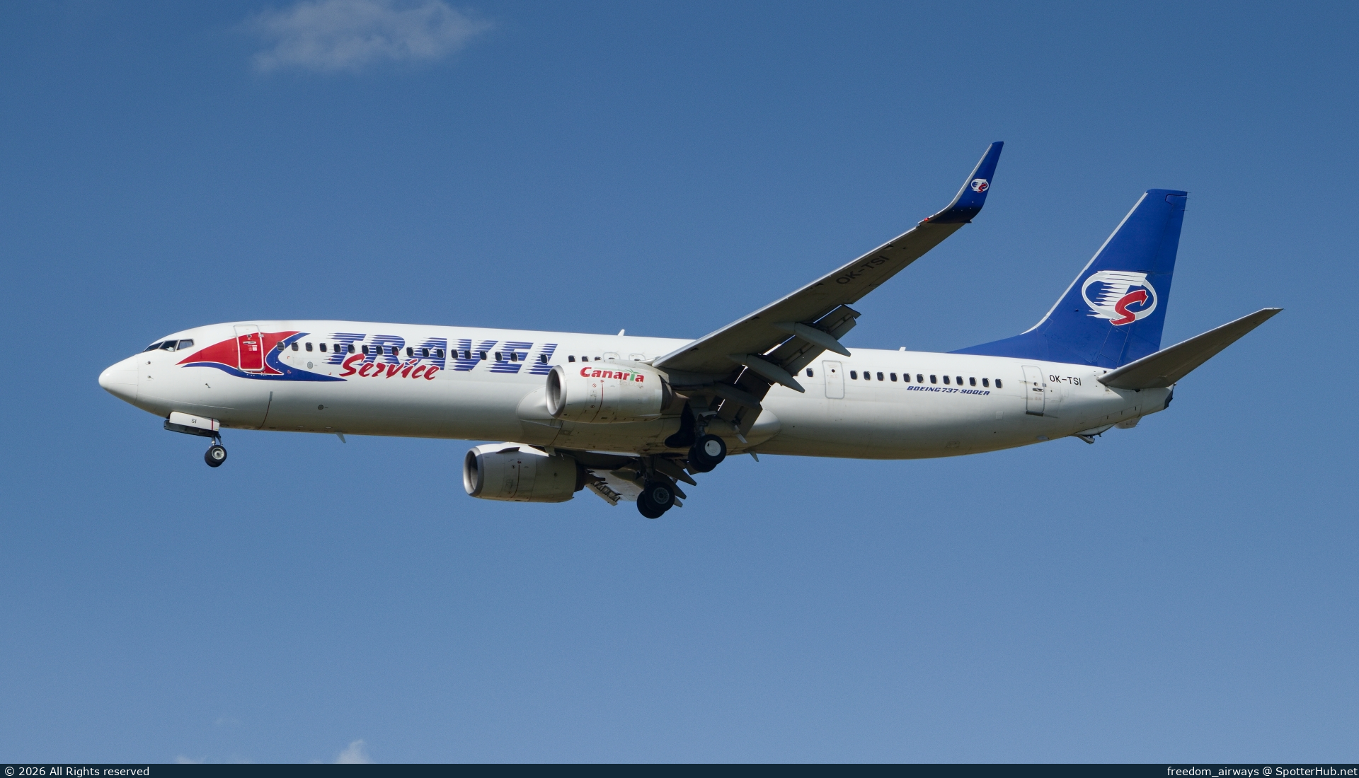 Photo of OK-TSI - Boeing 737-9GJ(ER) operated by Travel Service