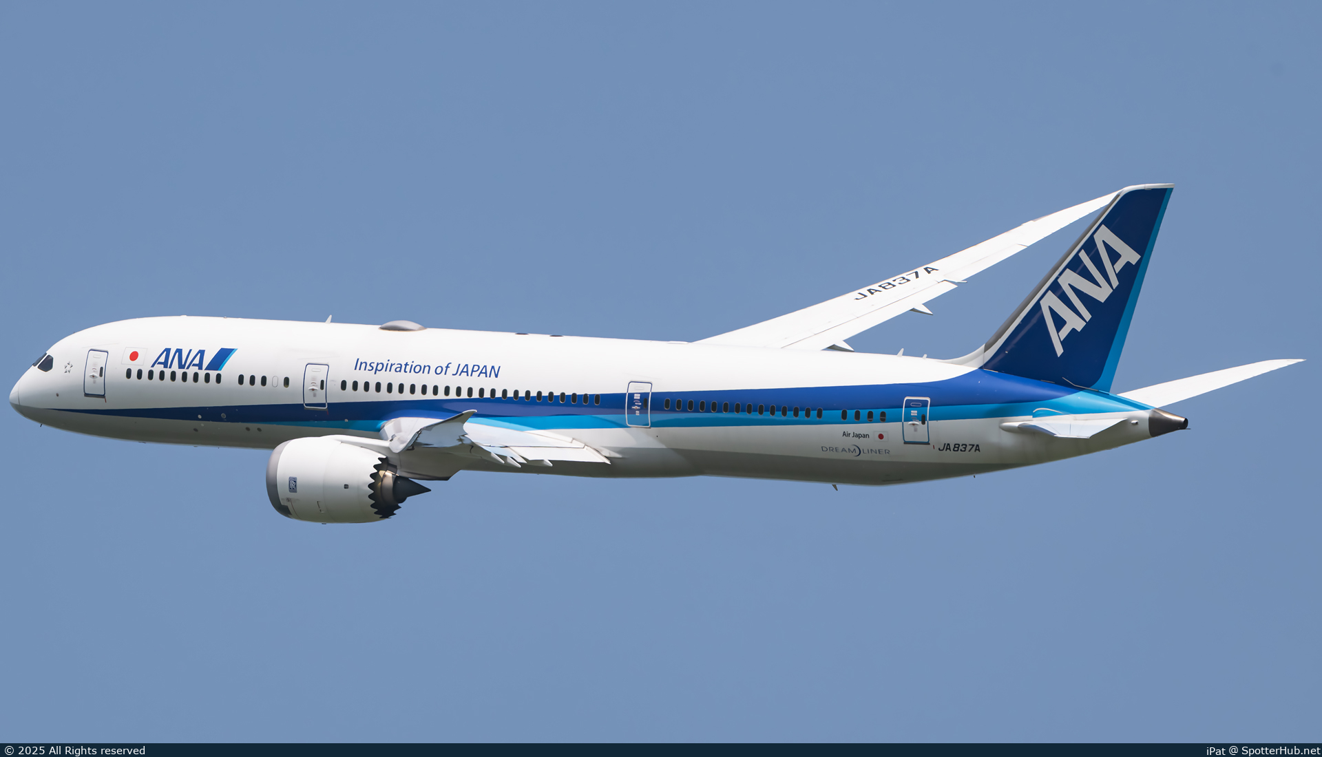 Photo of JA837A - Boeing 787-9 Dreamliner operated by ANA All Nippon Airways (opb Air Japan)