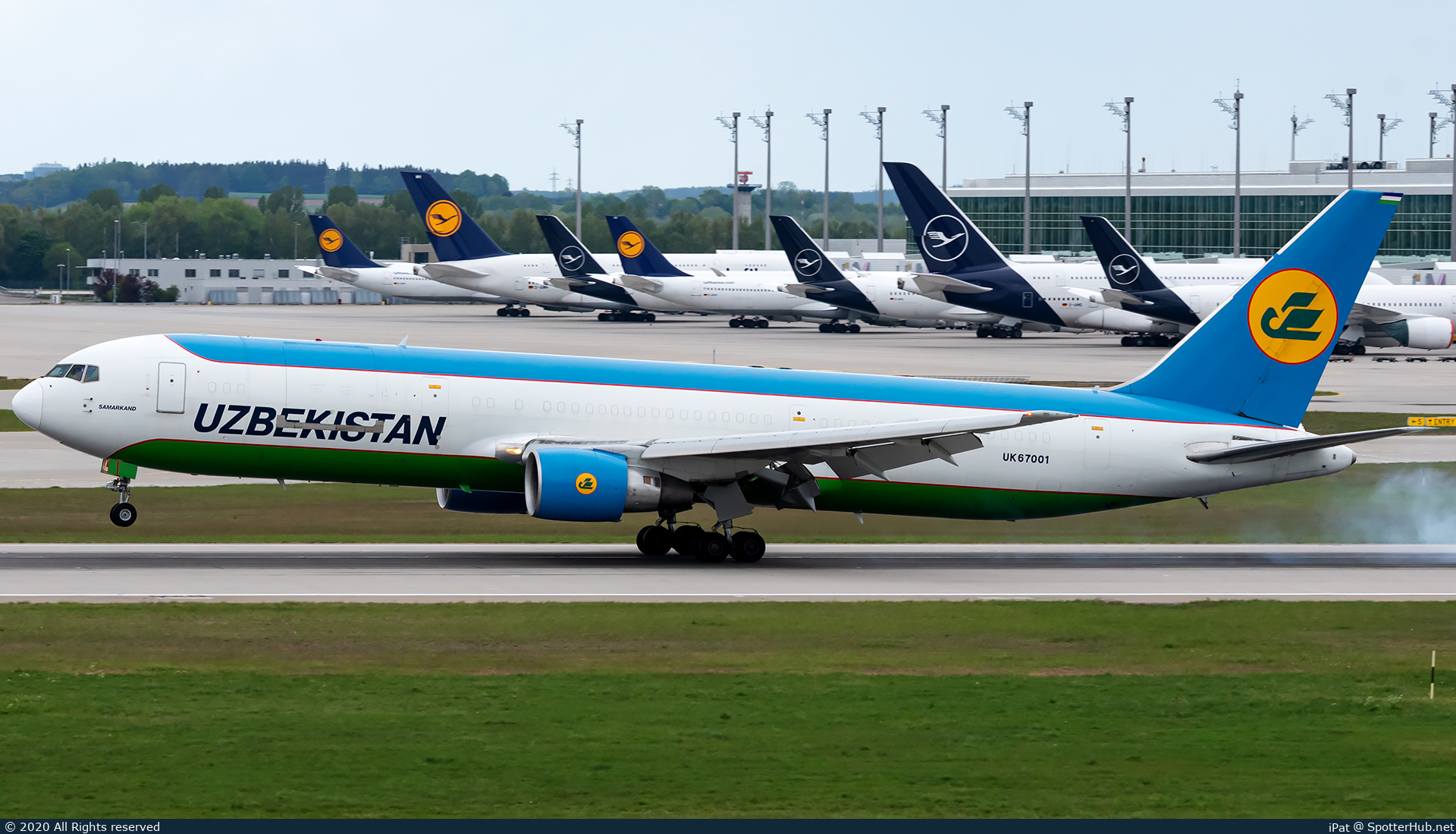 Photo of UK67001 - Boeing 767-33P(ER)(BCF) operated by Uzbekistan Airways Cargo