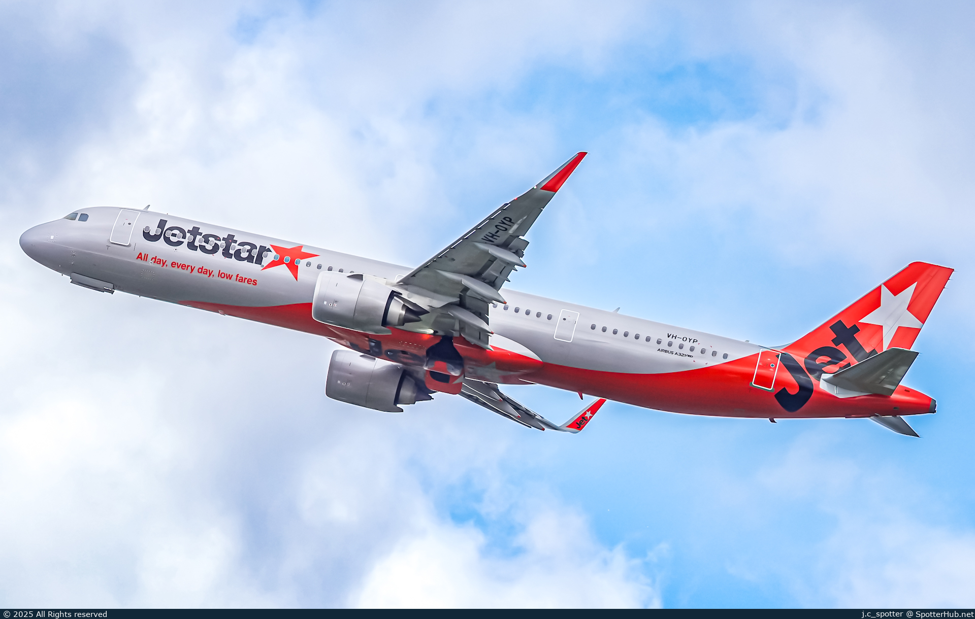 Photo of VH-OYP - Airbus A321-251NX operated by Jetstar Airways