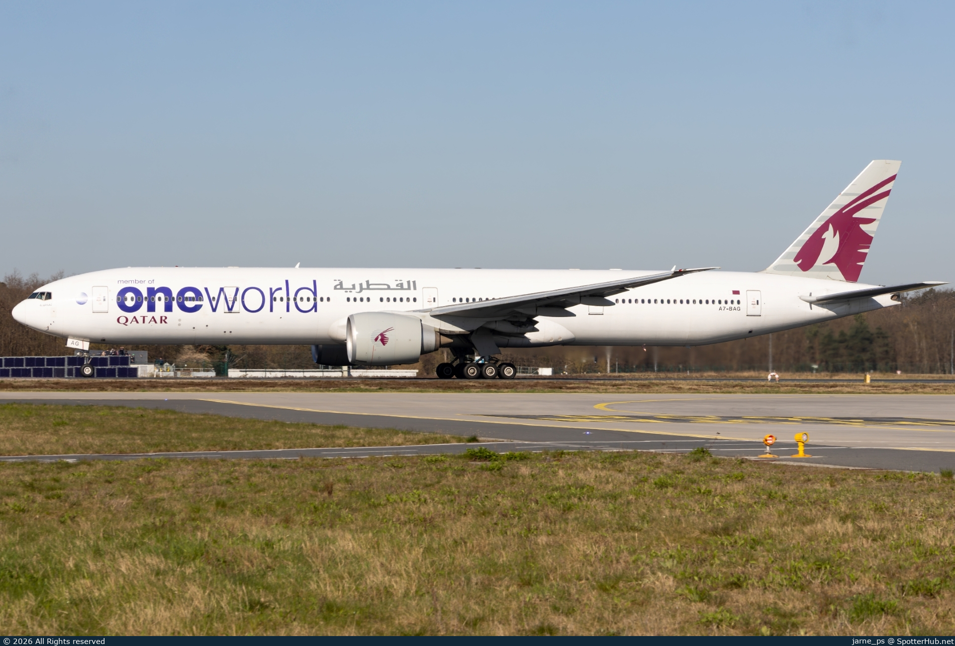 Photo of A7-BAG - Boeing 777-3DZ(ER) operated by Qatar Airways