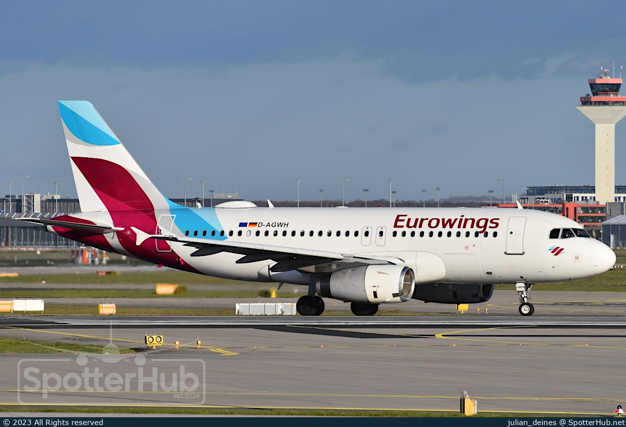 Photo of D-AGWH - Airbus A319-132 operated by Eurowings