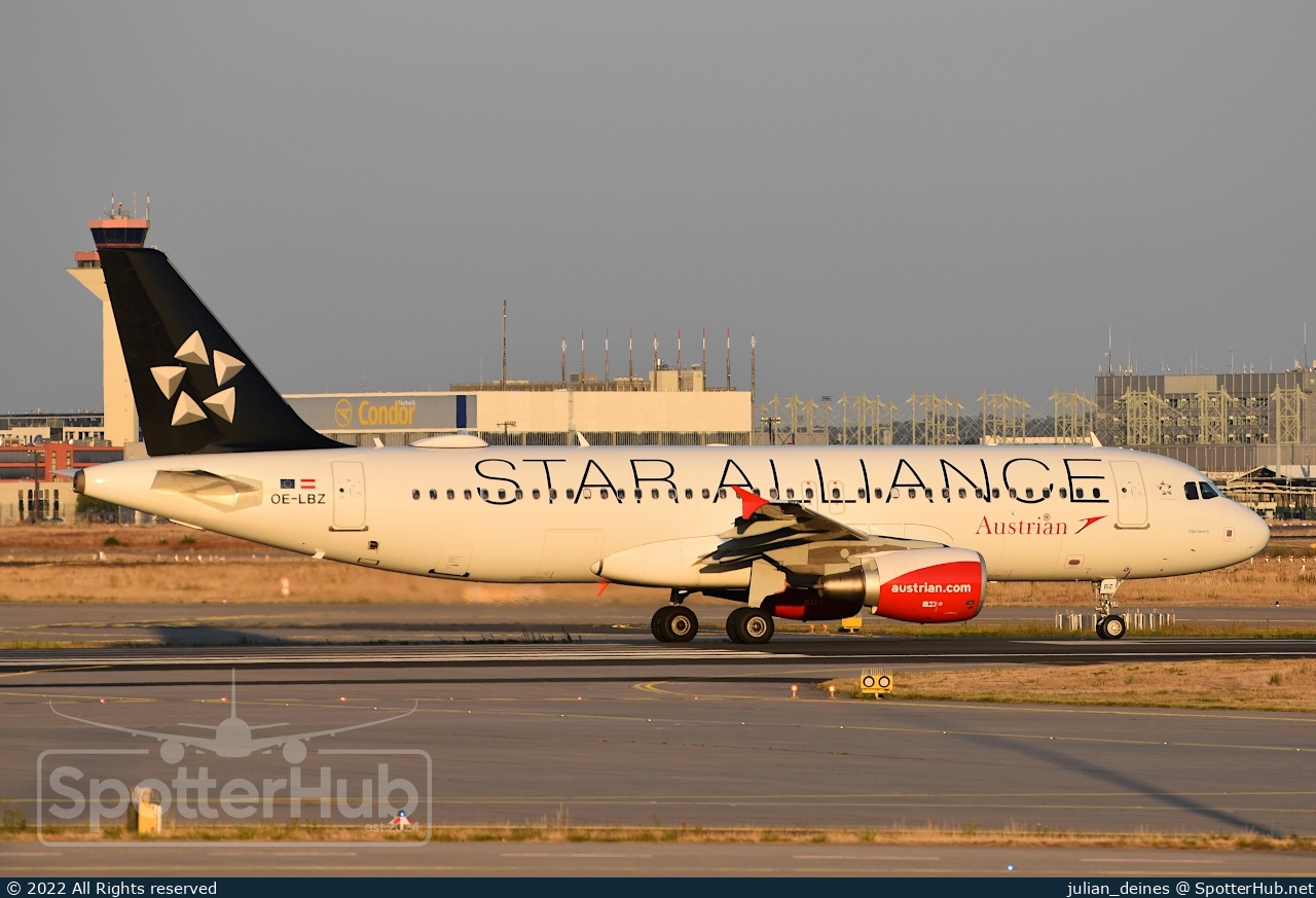 Photo of OE-LBZ - Airbus A320-214 operated by Austrian Airlines
