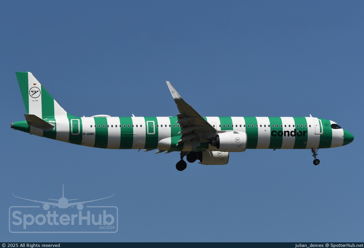 Photo of D-ANMZ - Airbus A321-271NX operated by Condor