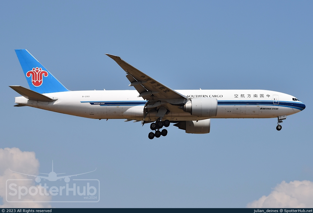 Photo of B-2010 - Boeing 777-F1B operated by China Southern Cargo