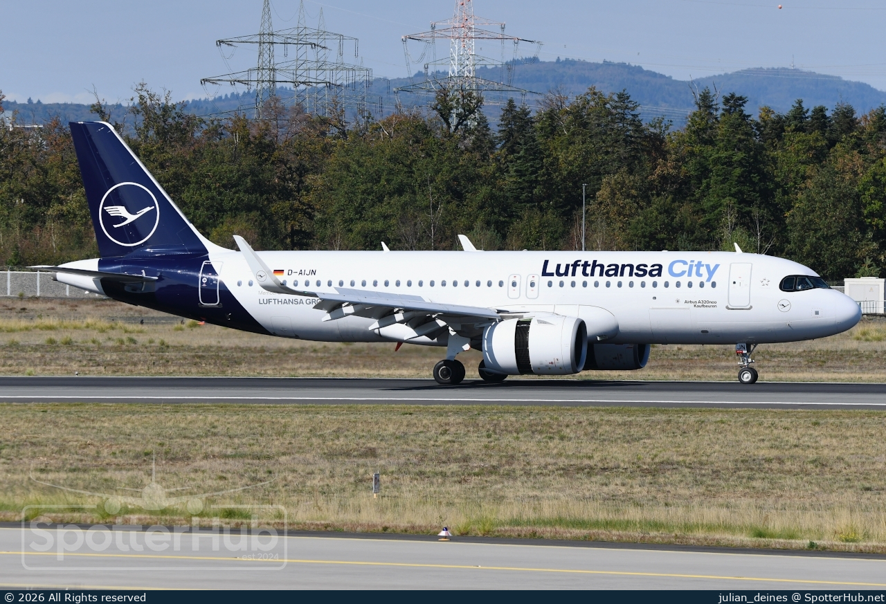 Photo of D-AIJN - Airbus A320-271N operated by Lufthansa City Airlines