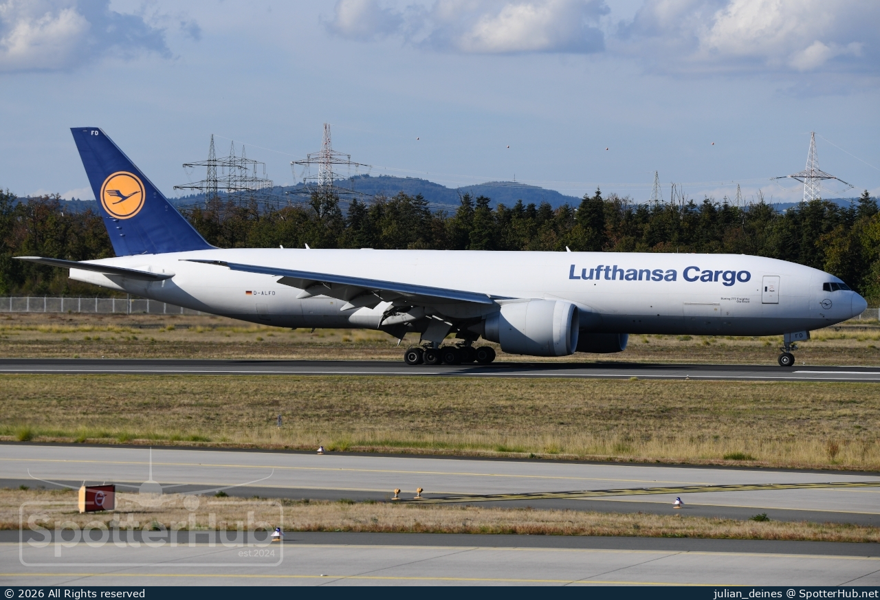 Photo of D-ALFD - Boeing 777-FBT operated by Lufthansa Cargo