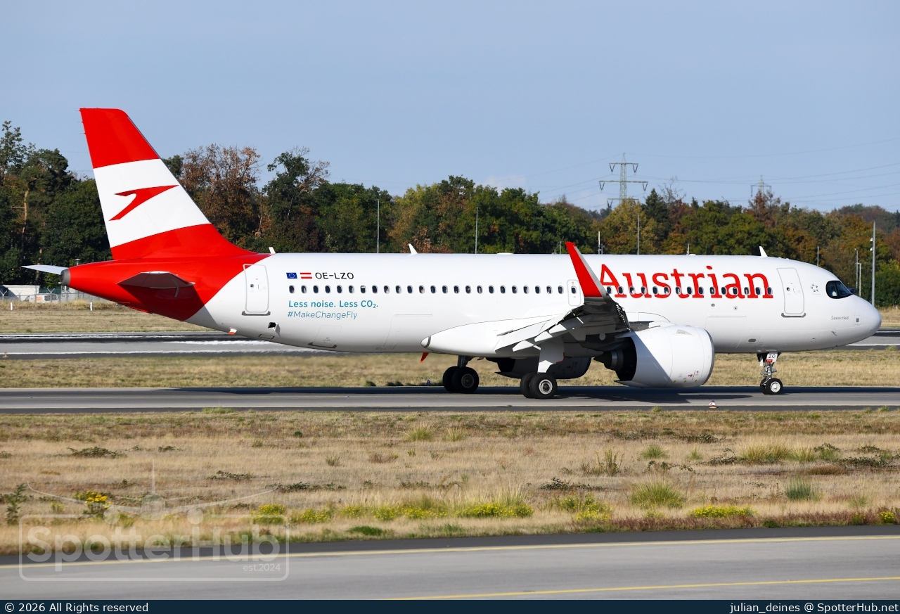 Photo of OE-LZO - Airbus A320-271N operated by Austrian Airlines