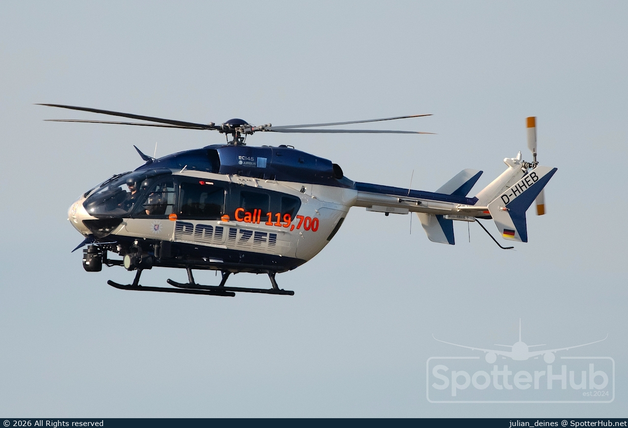 Photo of D-HHEB - Eurocopter EC145 operated by German Police - Polizeifliegerstaffel Hessen