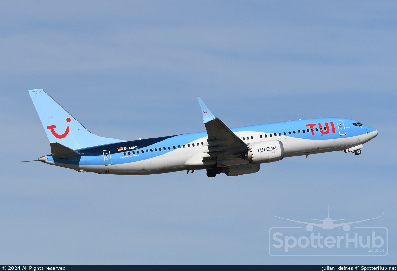 Photo of D-AMAZ - Boeing 737 MAX 8 operated by TUIfly
