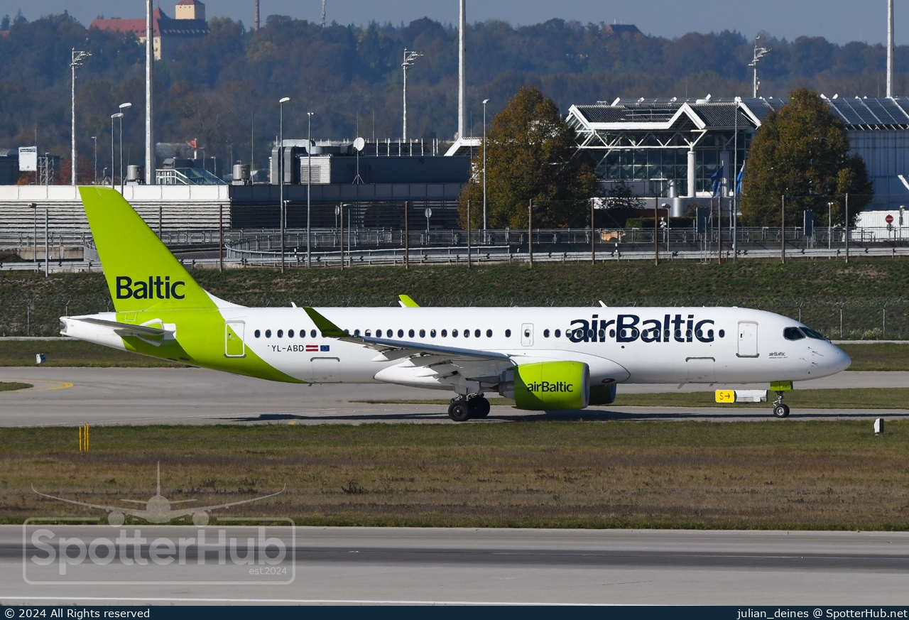 Photo of YL-ABD - Airbus A220-300 operated by airBaltic