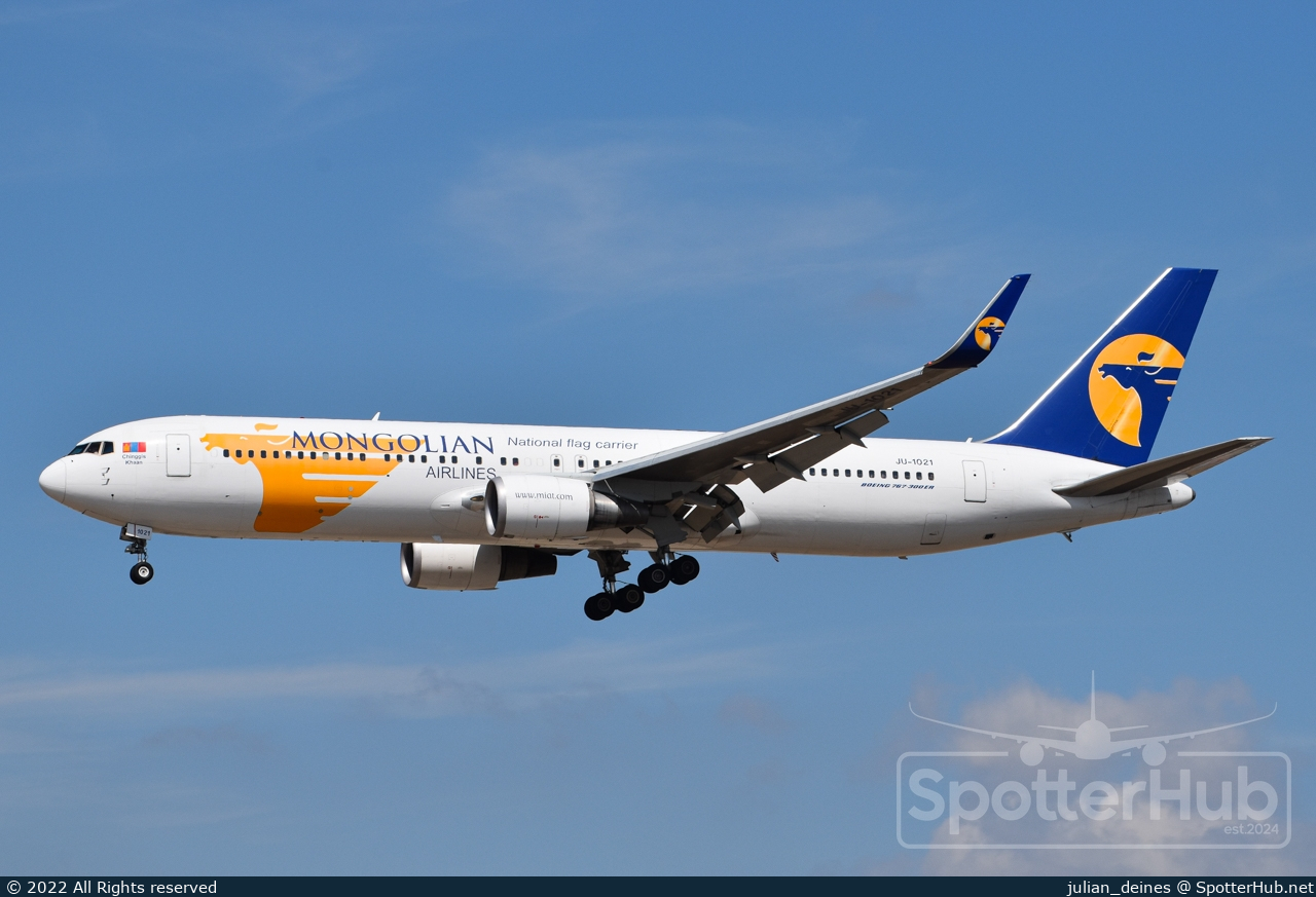 Photo of JU-1021 - Boeing 767-34G(ER) operated by MIAT Mongolian Airlines