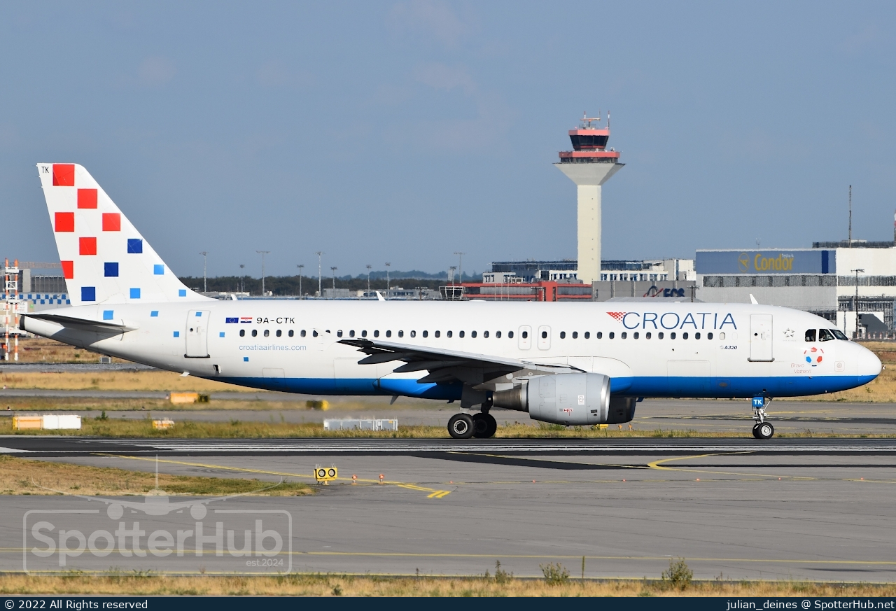 Photo of 9A-CTK - Airbus A320-214 operated by Croatia Airlines