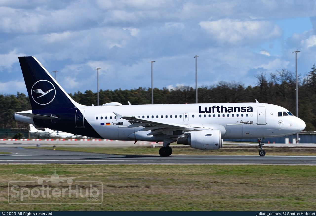 Photo of D-AIBE - Airbus A319-112 operated by Lufthansa