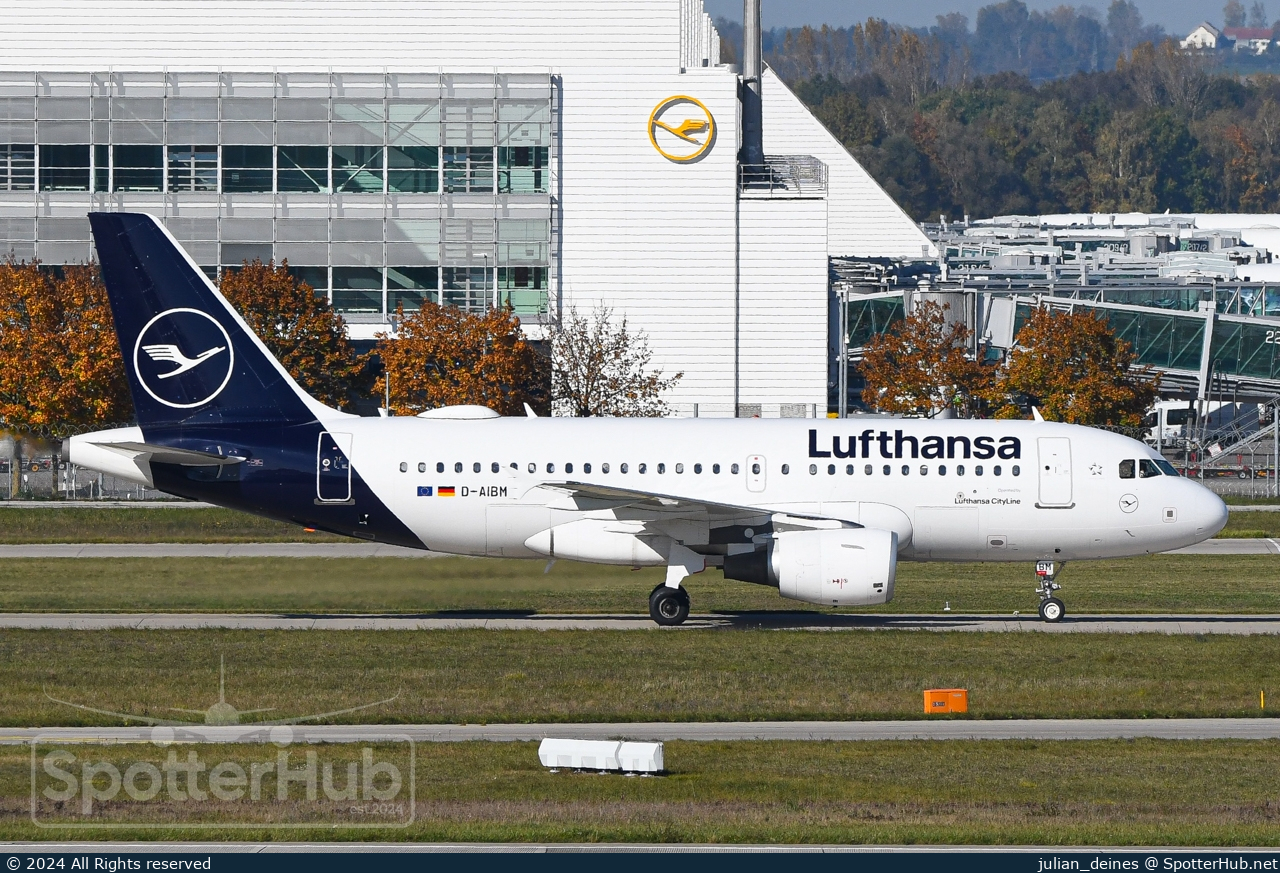 Photo of D-AIBM - Airbus A319-112 operated by Lufthansa CityLine