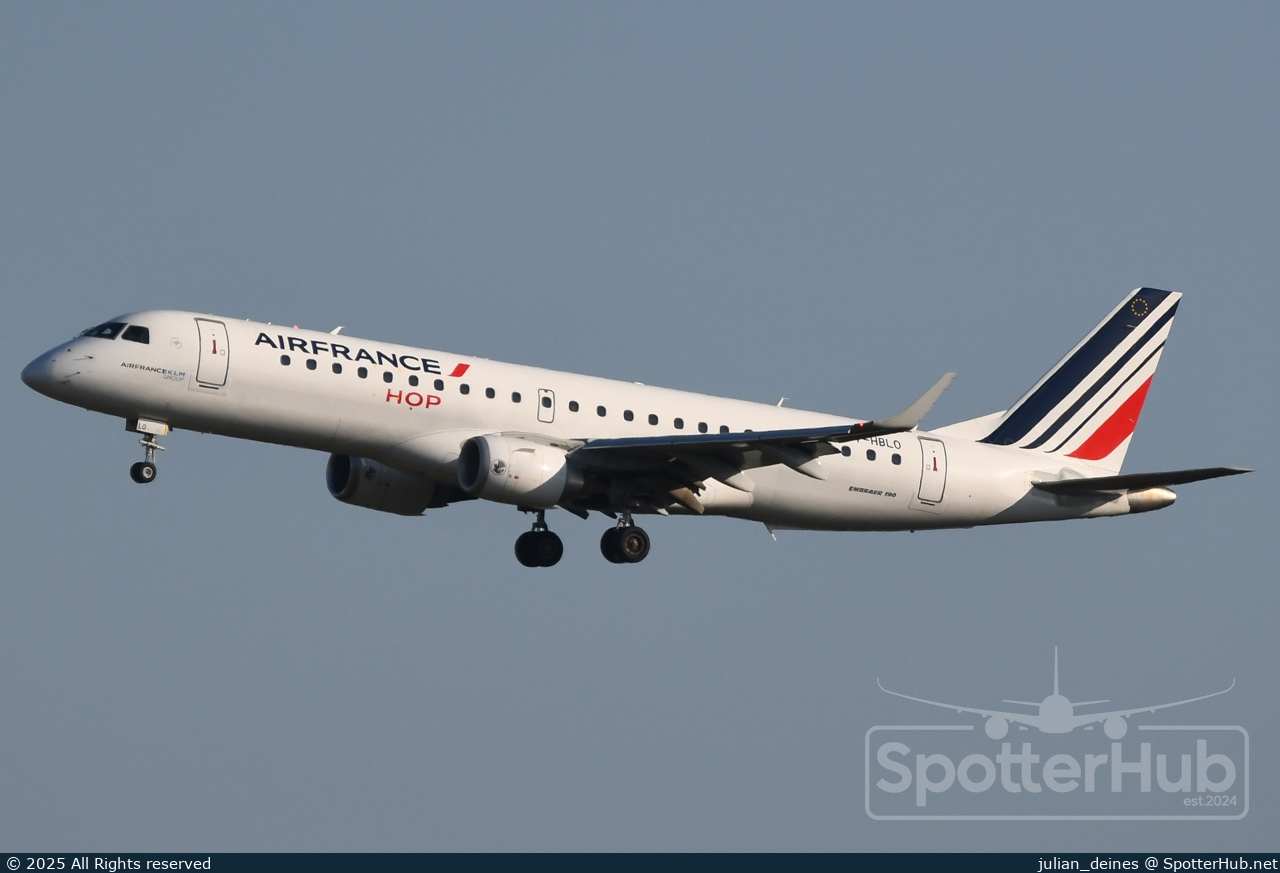 Photo of F-HBLO - Embraer ERJ-190STD operated by Air France HOP