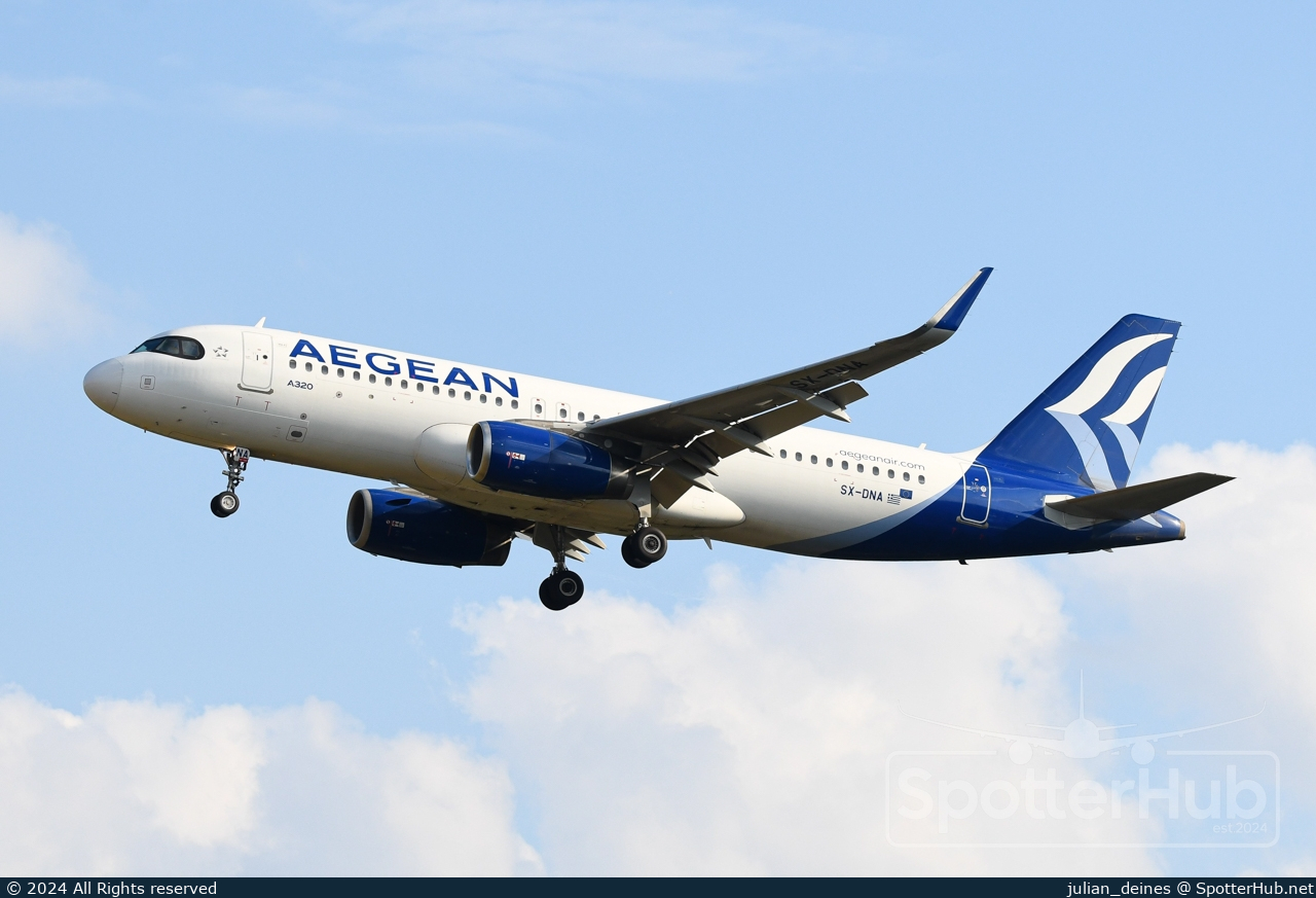 Photo of SX-DNA - Airbus A320-232 operated by Aegean Airlines