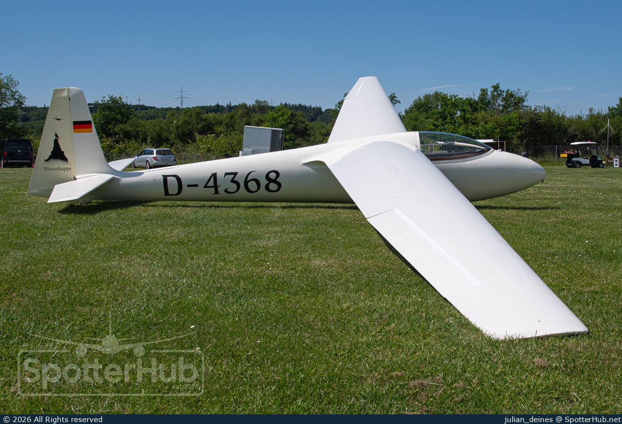 Photo of D-4368 - Schleicher Ka 6E operated by Oldtimer Segelflugclub Wasserkuppe