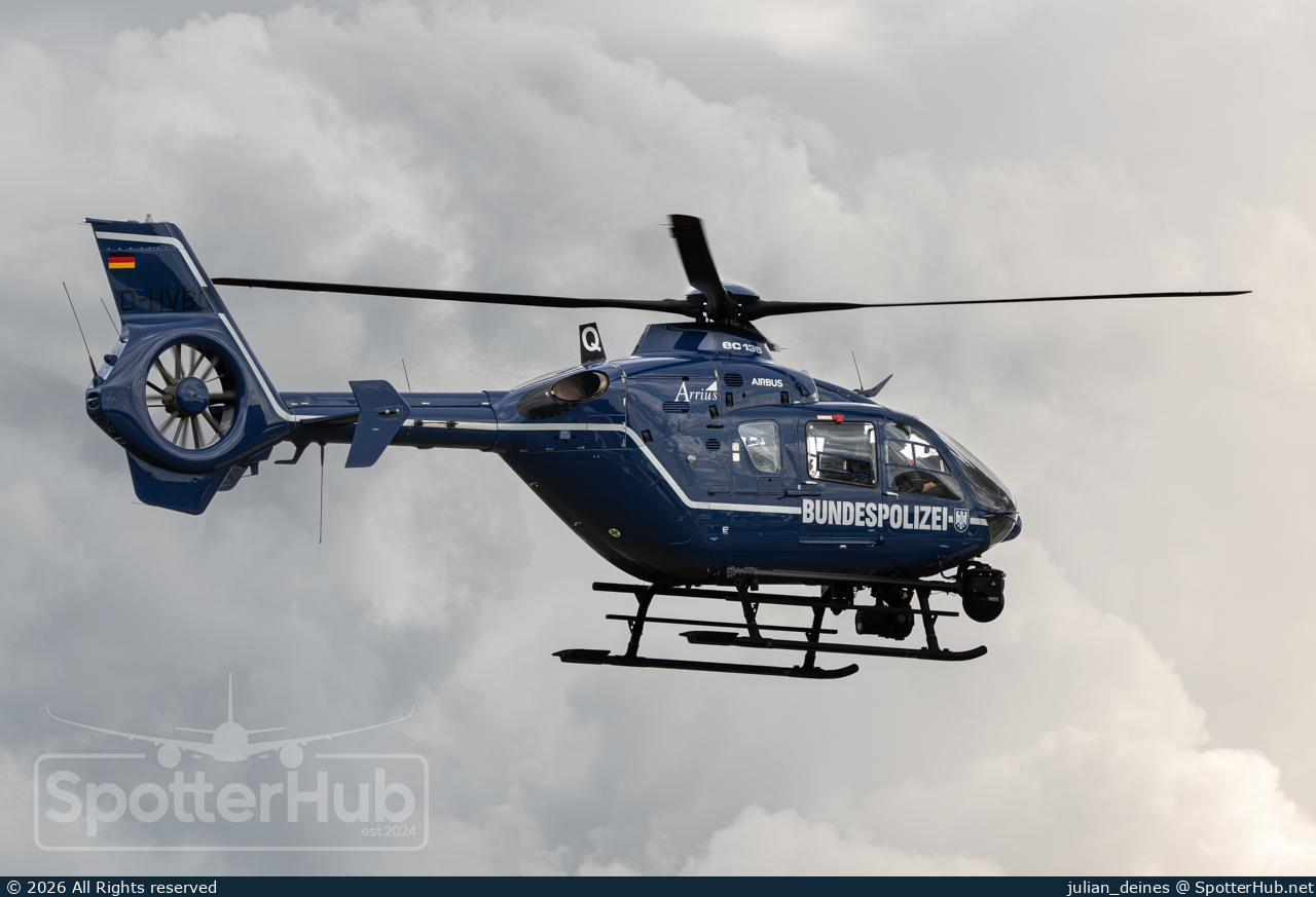 Photo of D-HVBQ - Eurocopter EC135 T2+ operated by German Police - Bundespolizei