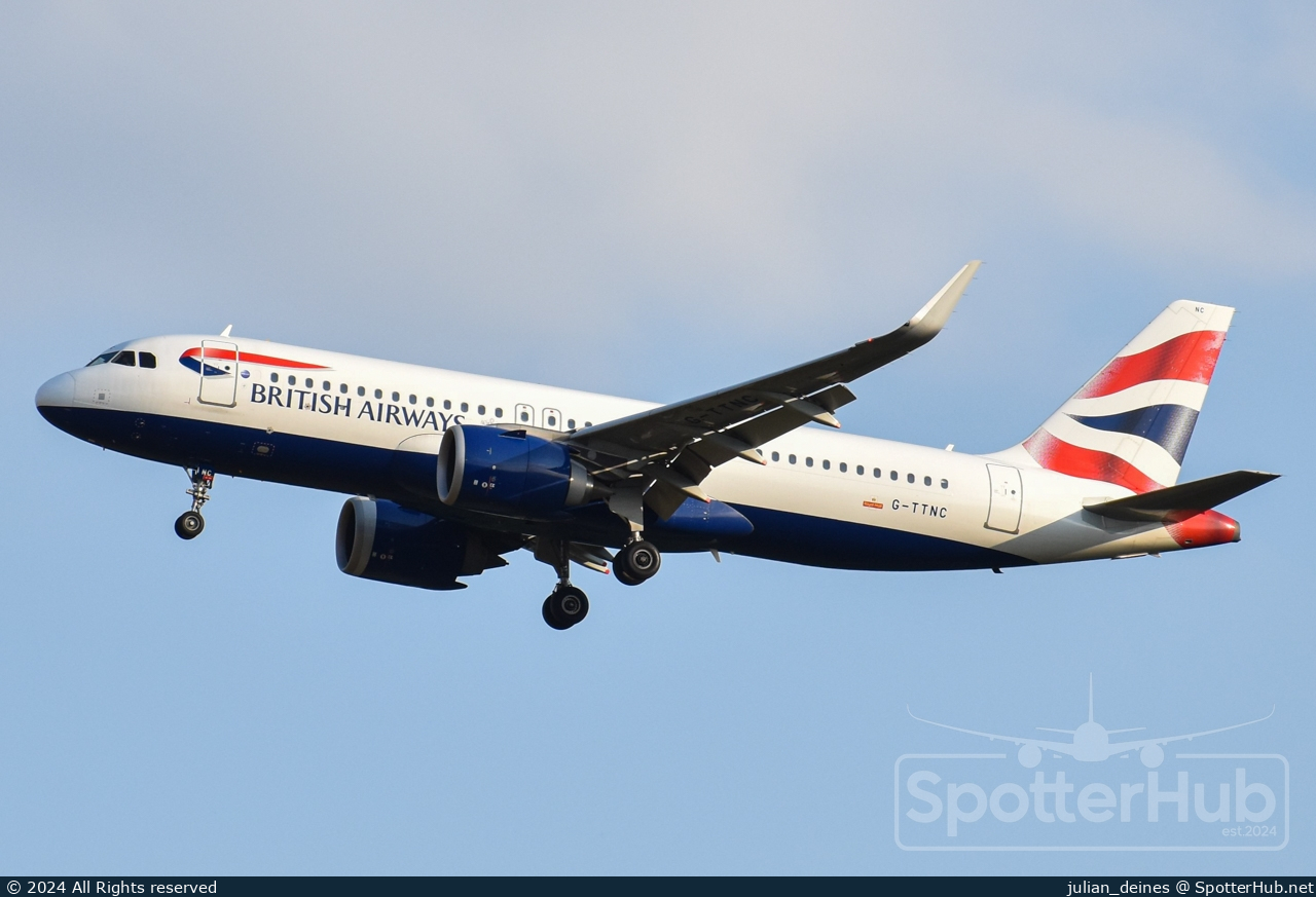 Photo of G-TTNC - Airbus A320-251N operated by British Airways