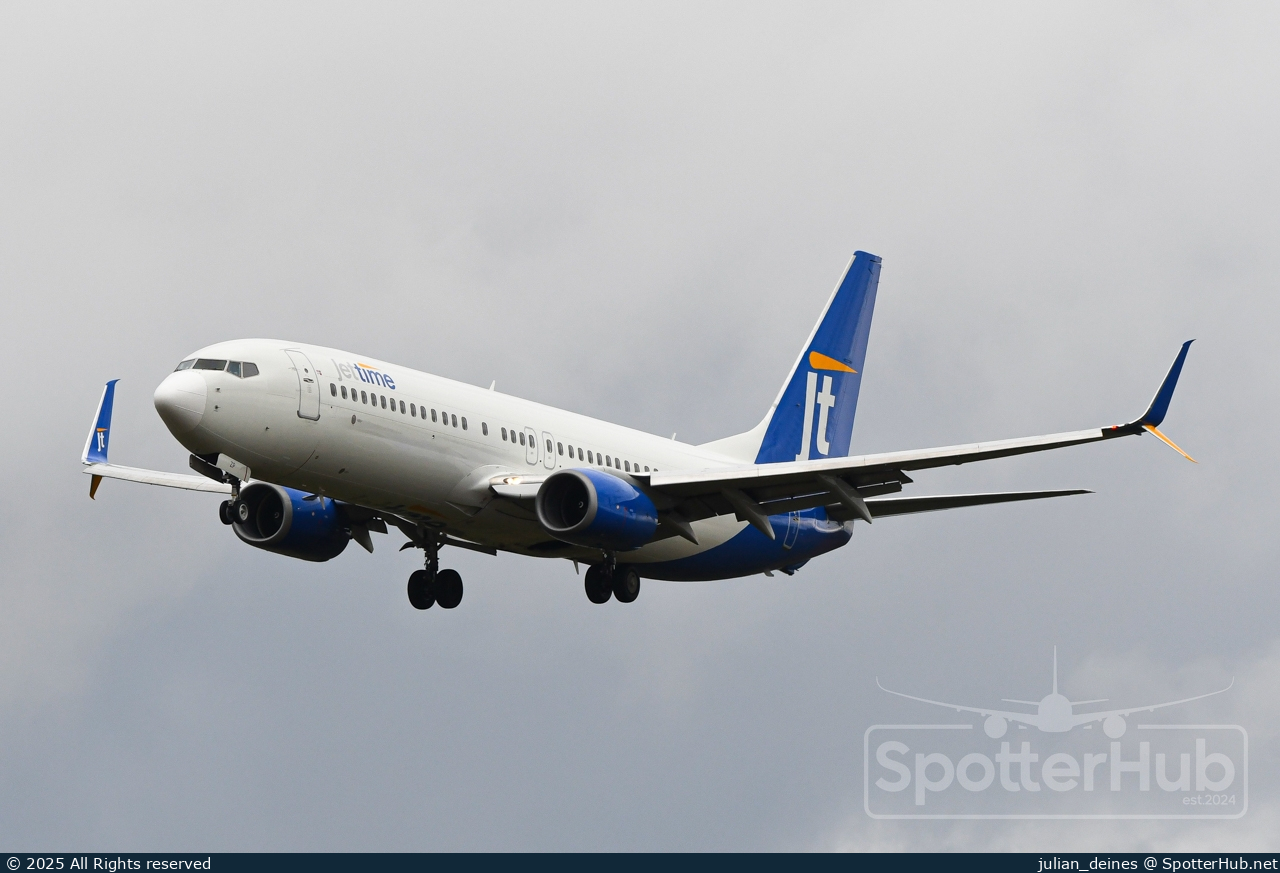 Photo of OY-JZP - Boeing 737-8U3 operated by Jettime