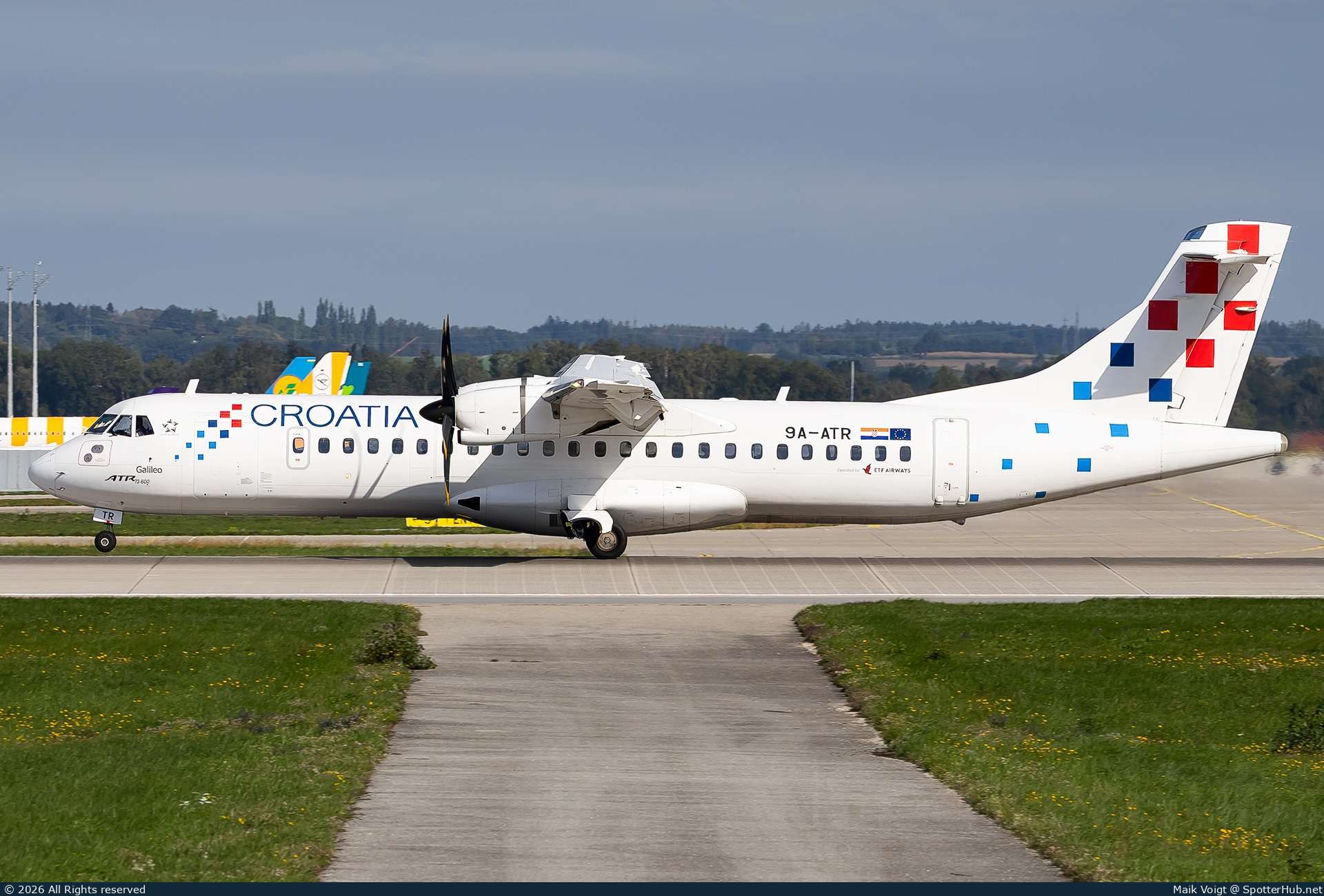 Photo of 9A-ATR - ATR 72-600 operated by Croatia Airlines (opb ETF Airways)