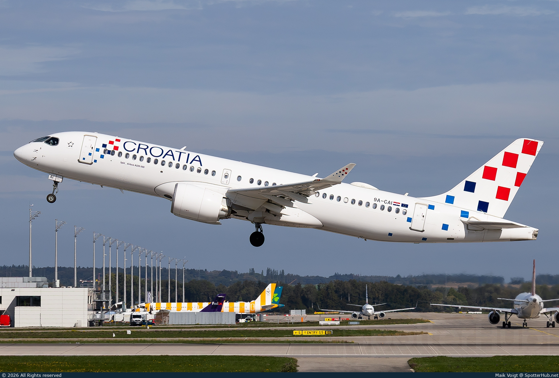 Photo of 9A-CAI - Airbus A220-300 operated by Croatia Airlines