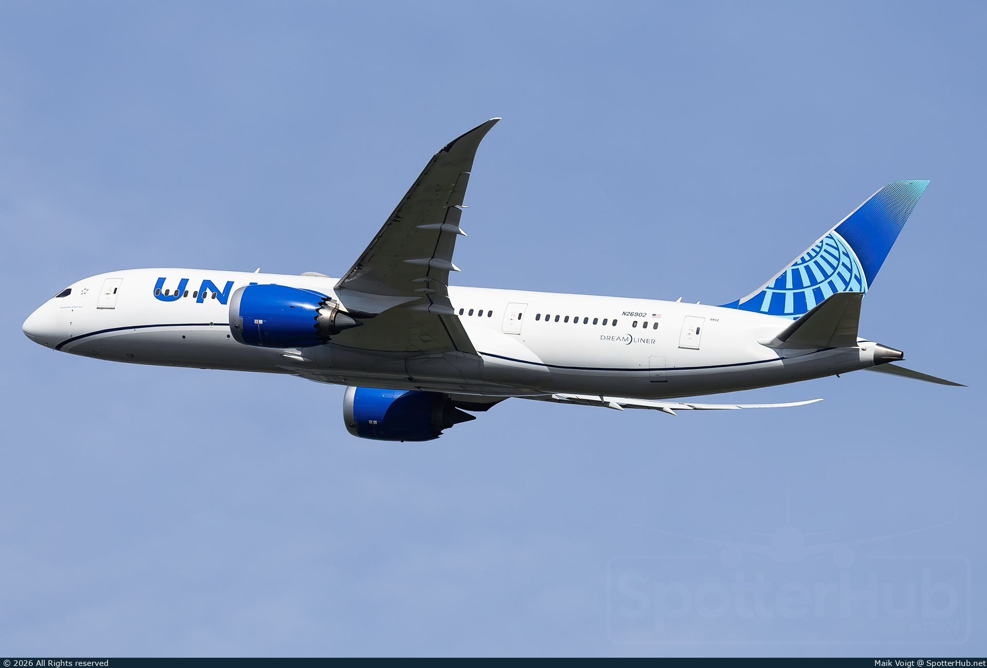 Photo of N26902 - Boeing 787-8 Dreamliner operated by United Airlines