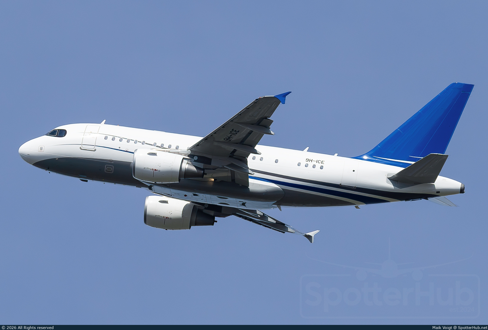 Photo of 9H-ICE - Airbus A318-112(CJ) Elite operated by DC Aviation Malta