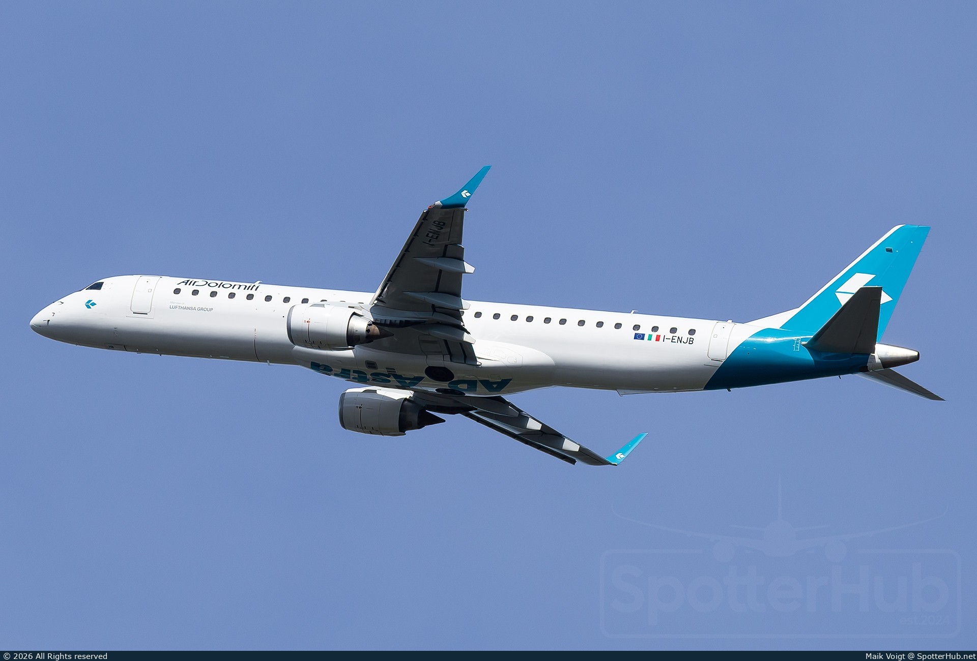 Photo of I-ENJB - Embraer ERJ-195LR operated by Air Dolomiti