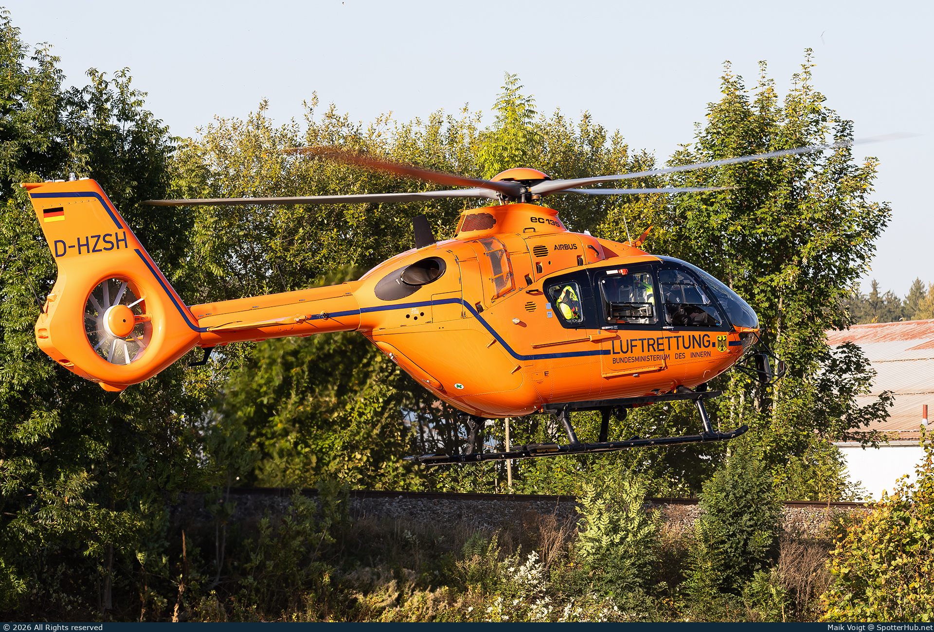 Photo of D-HZSH - Eurocopter EC135 T3 operated by German Federal Ministry of the Interior - Luftrettung
