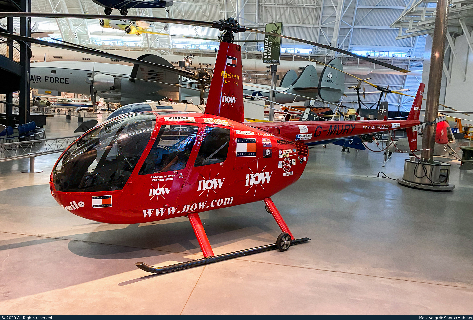 Photo of G-MURY - Robinson R44 Astro operated by National Air and Space Museum