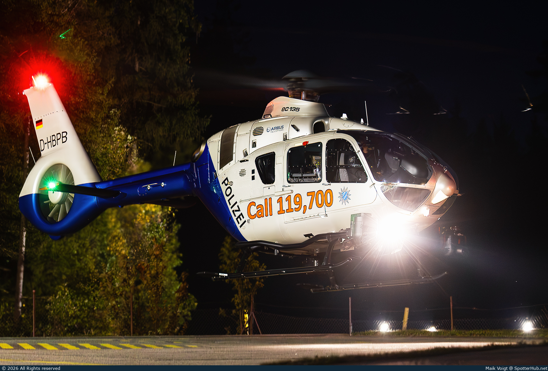 Photo of D-HBPB - Eurocopter EC135 P3 operated by German Police - Hubschrauberstaffel Bayern
