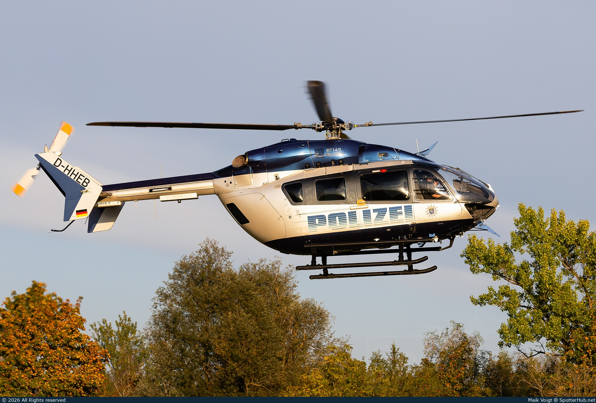Photo of D-HHEB - Eurocopter EC145 operated by German Police - Polizeifliegerstaffel Hessen
