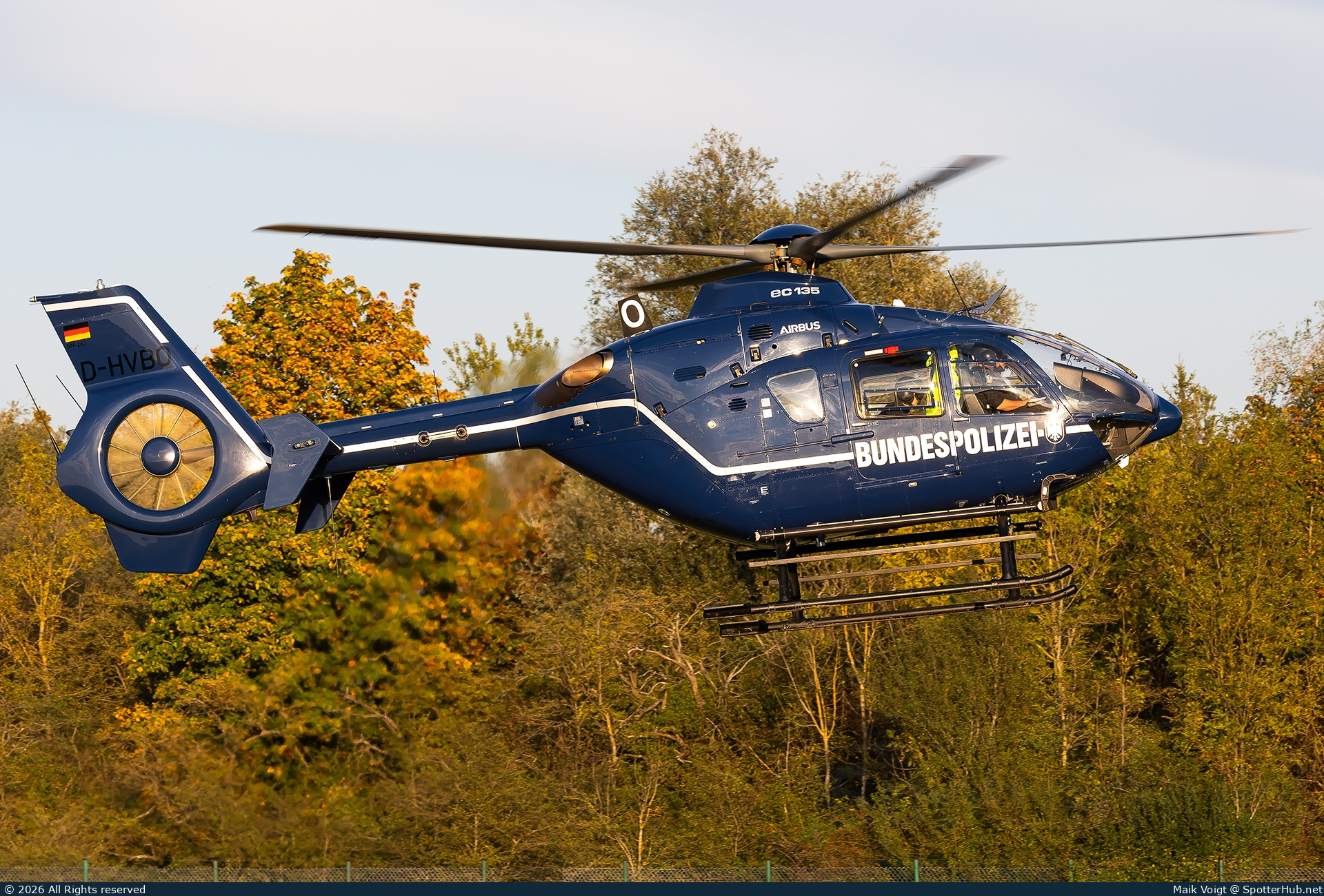 Photo of D-HVBO - Eurocopter EC135 T2+ operated by German Police - Bundespolizei