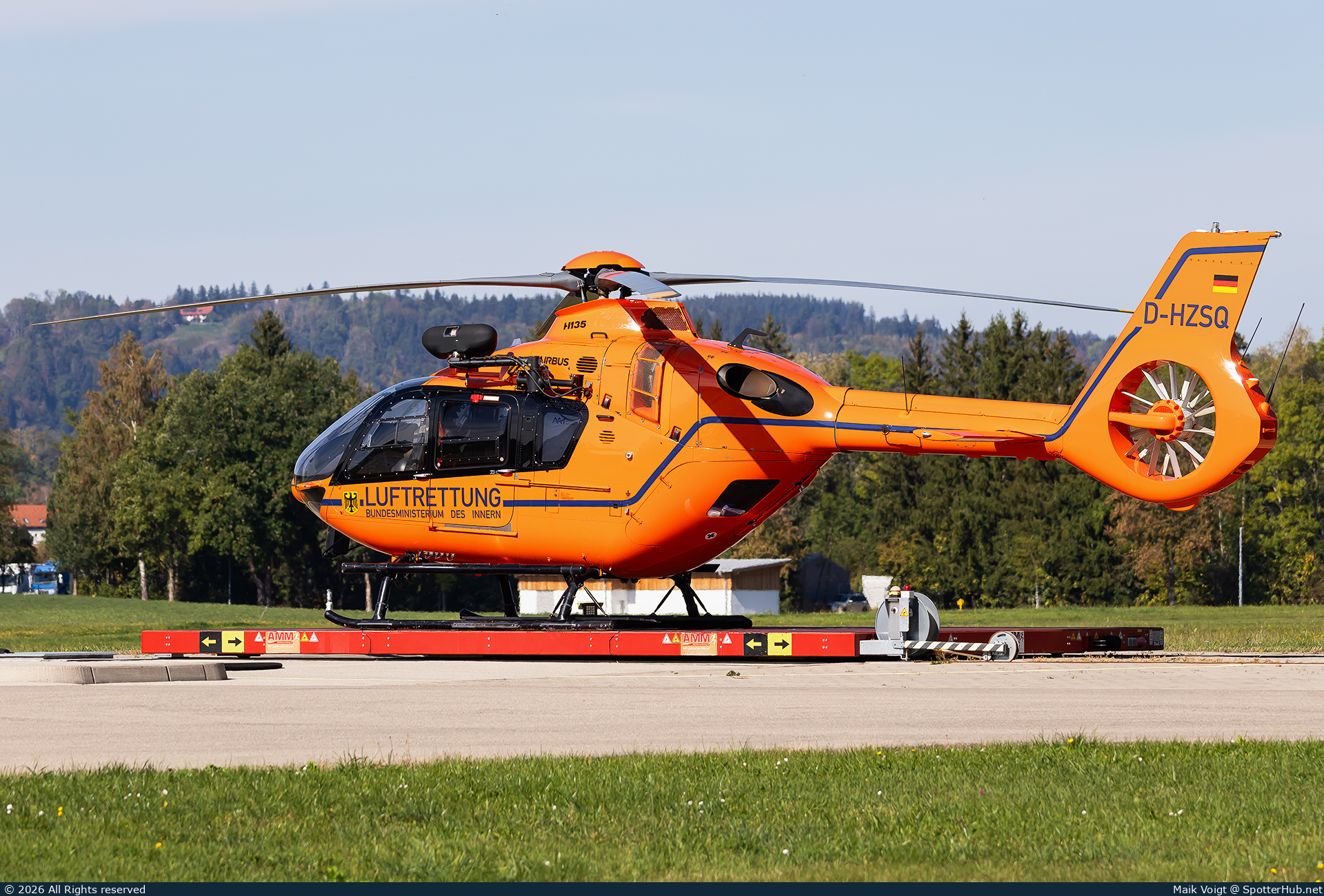 Photo of D-HZSQ - Eurocopter EC135 T3 operated by German Federal Ministry of the Interior - Luftrettung