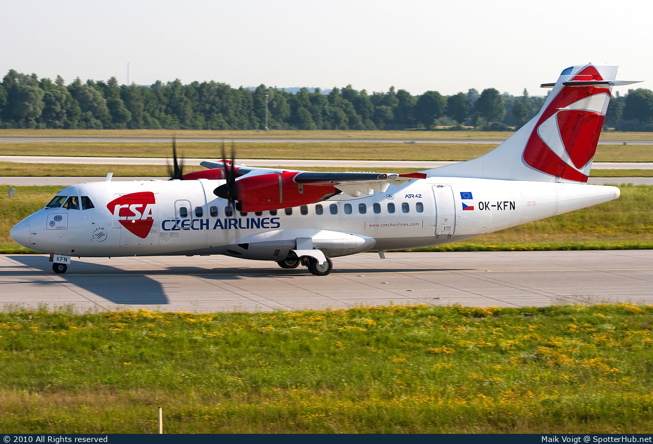 Photo of OK-KFN - ATR 42-500 operated by CSA Czech Airlines
