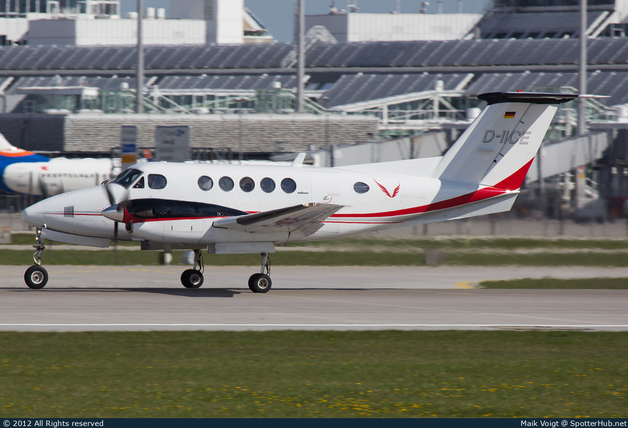 Photo of D-IICE - Beechcraft 200 Super King Air operated by Euro Link