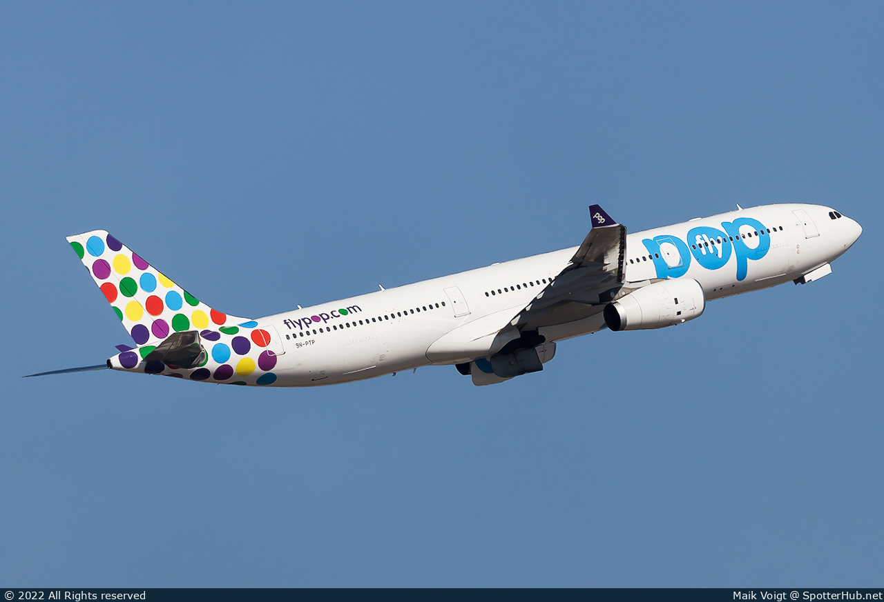 Photo of 9H-PTP - Airbus A330-343 operated by flypop (opb Hi Fly Malta)