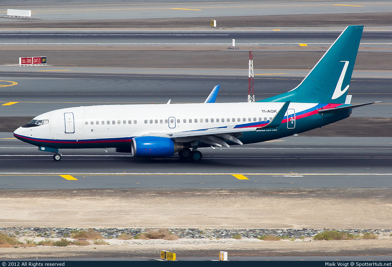 Photo of YI-AQK - Boeing 737-7BD operated by Iraqi Airways