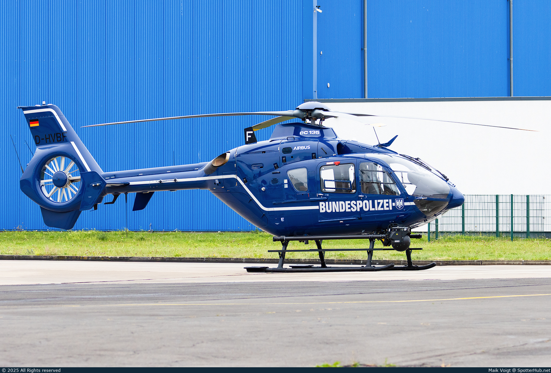 Photo of D-HVBF - Eurocopter EC135 T2+ operated by German Police - Bundespolizei