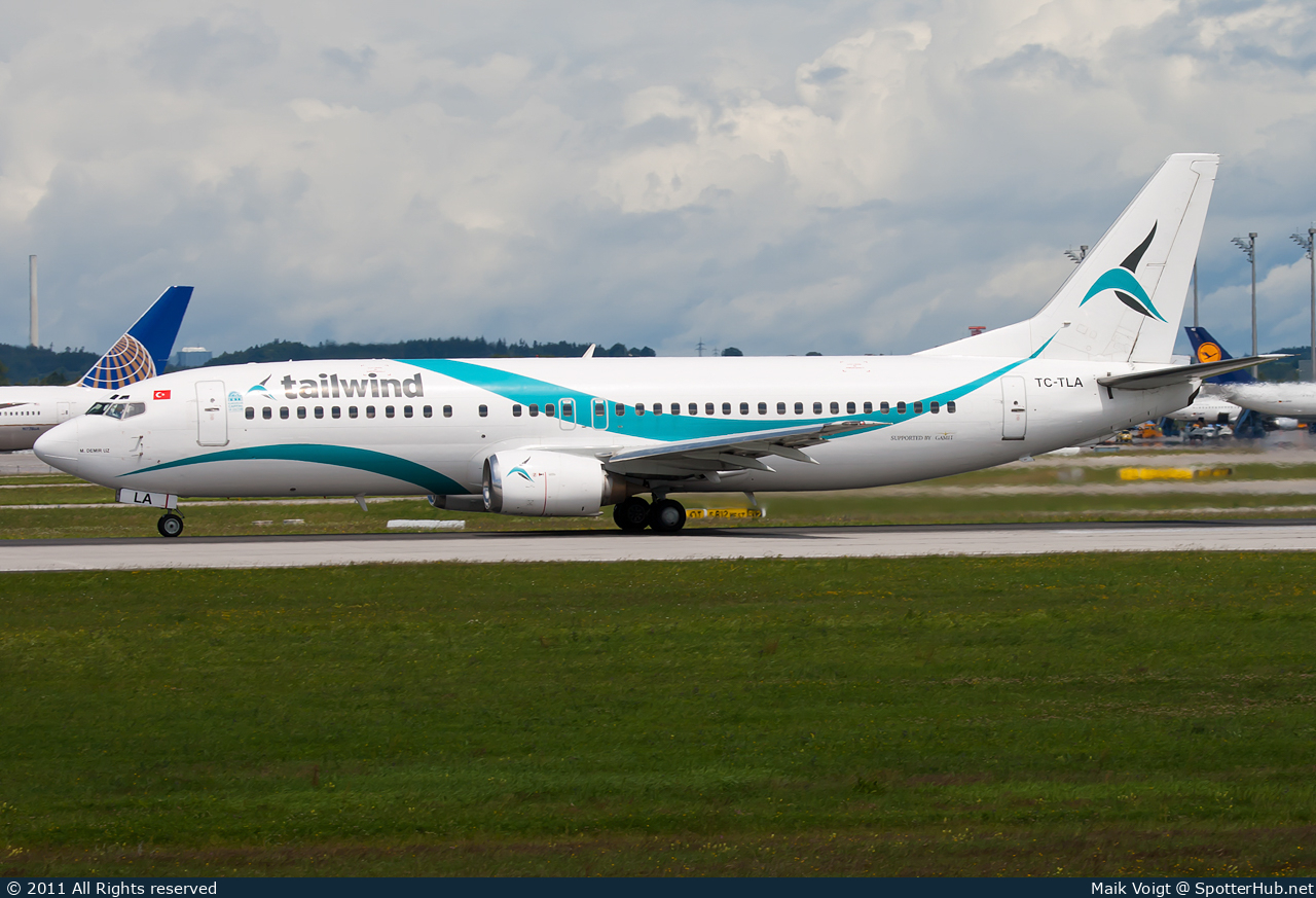 Photo of TC-TLA - Boeing 737-4Q8 operated by Tailwind Airlines